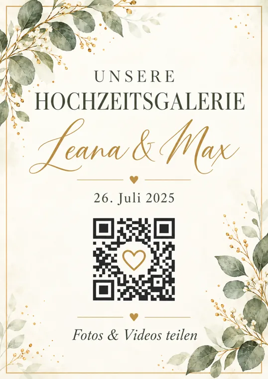 Wedding-QR Design Sage Romance