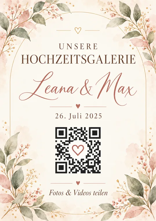 Wedding-QR Design Rose Mist