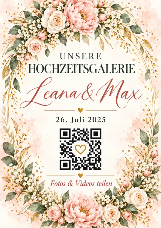 Wedding-QR Design Garden Luxe