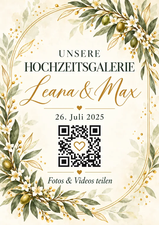Wedding-QR Design Olive Garden