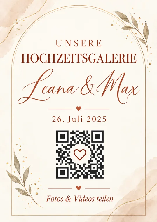 Wedding-QR Design Soft Arch