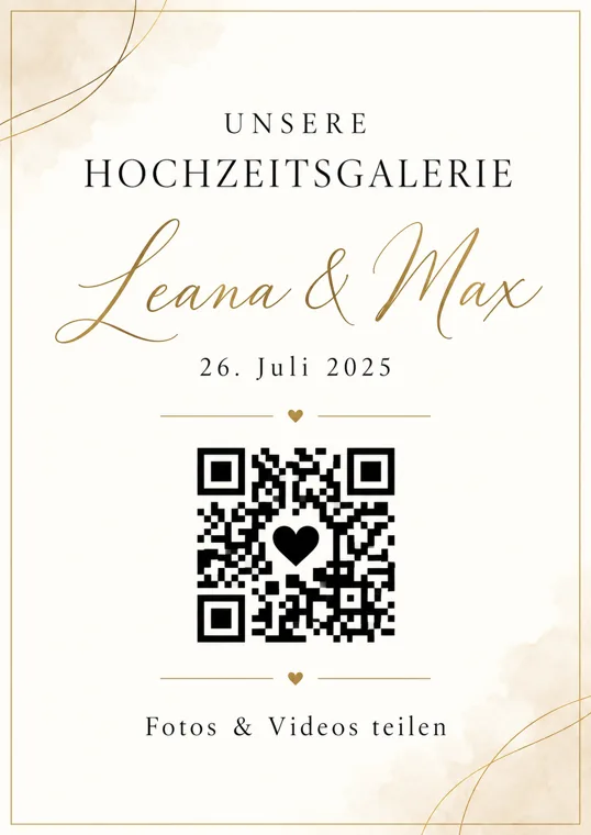 Wedding-QR Design Fine Line Minimal