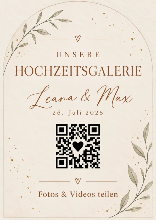 Wedding-QR Design Botanical Arch