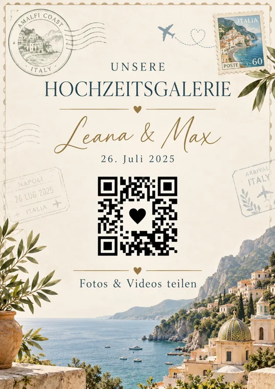 Wedding-QR Design Destination Postcard