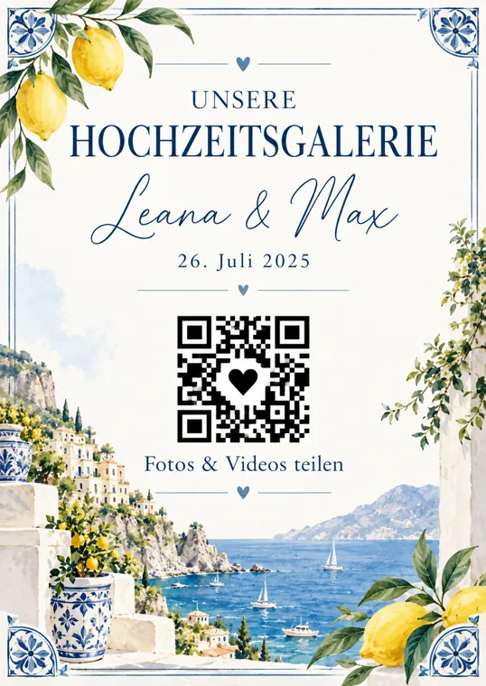 Wedding-QR Design Amalfi Lemon